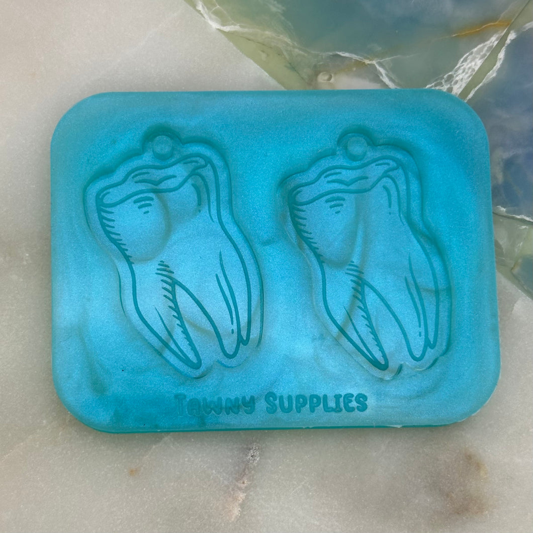 Tooth Earring Mould, 3mm Thick