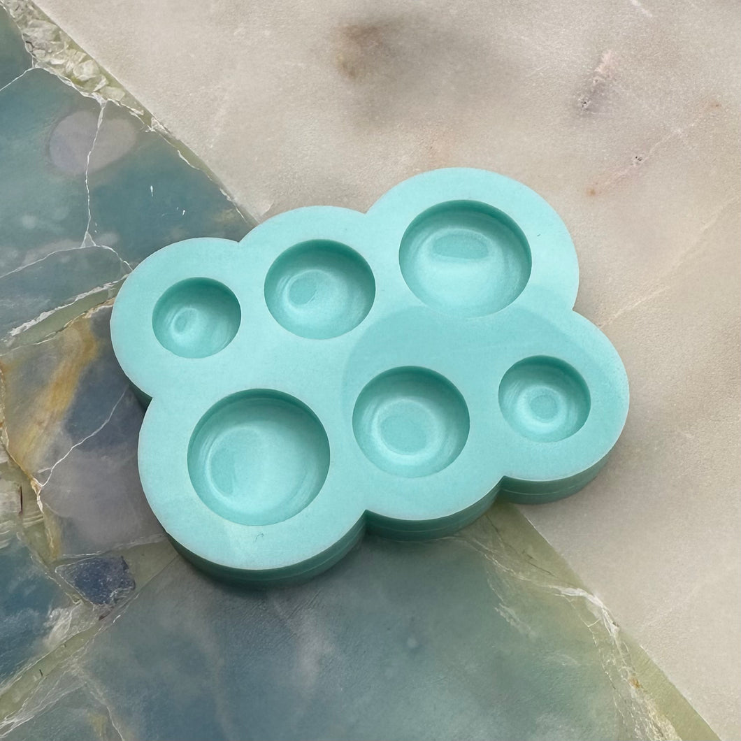 Circles 6 Cavity Domed Mini Mould