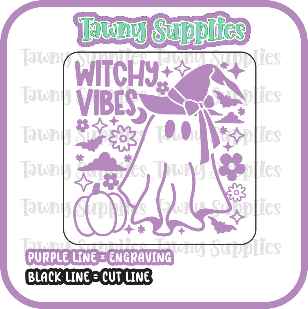 Witchy Vibes Spooky Acrylic Blank