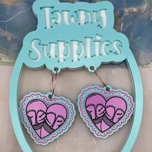 Load image into Gallery viewer, Apocolypse Heart Acrylic Earrings
