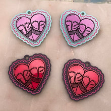 Load image into Gallery viewer, Apocolypse Heart Acrylic Earrings

