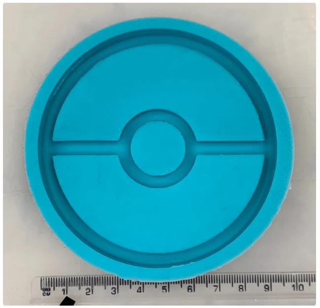 XL Pokeball Shaker Mould, 10mm Thick