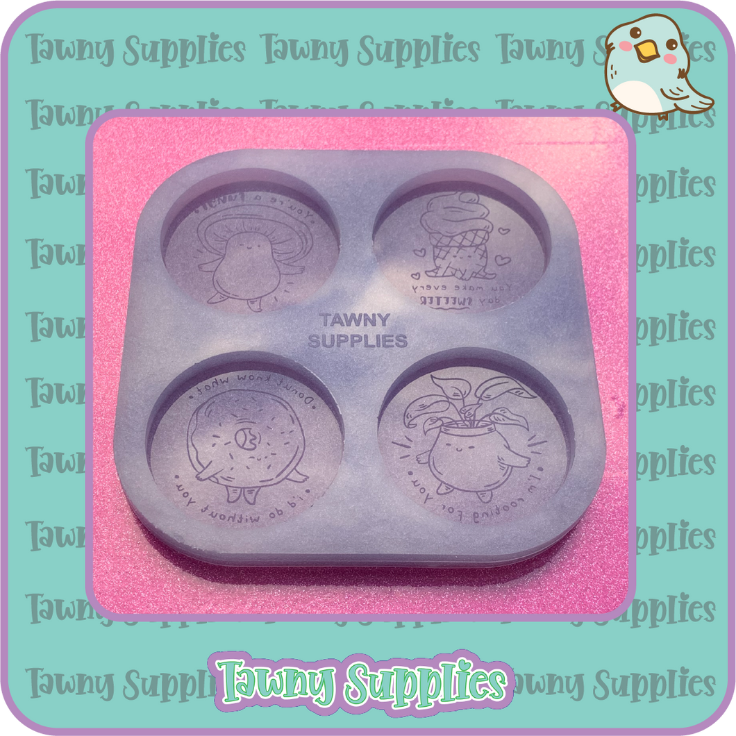 Cute Plant & Food Token Mould
