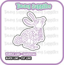 Load image into Gallery viewer, Floral Bunny Acrylic Blank
