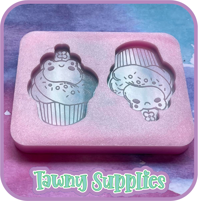 Frogcakes Earring/ Cab Mould, 3mm Thick