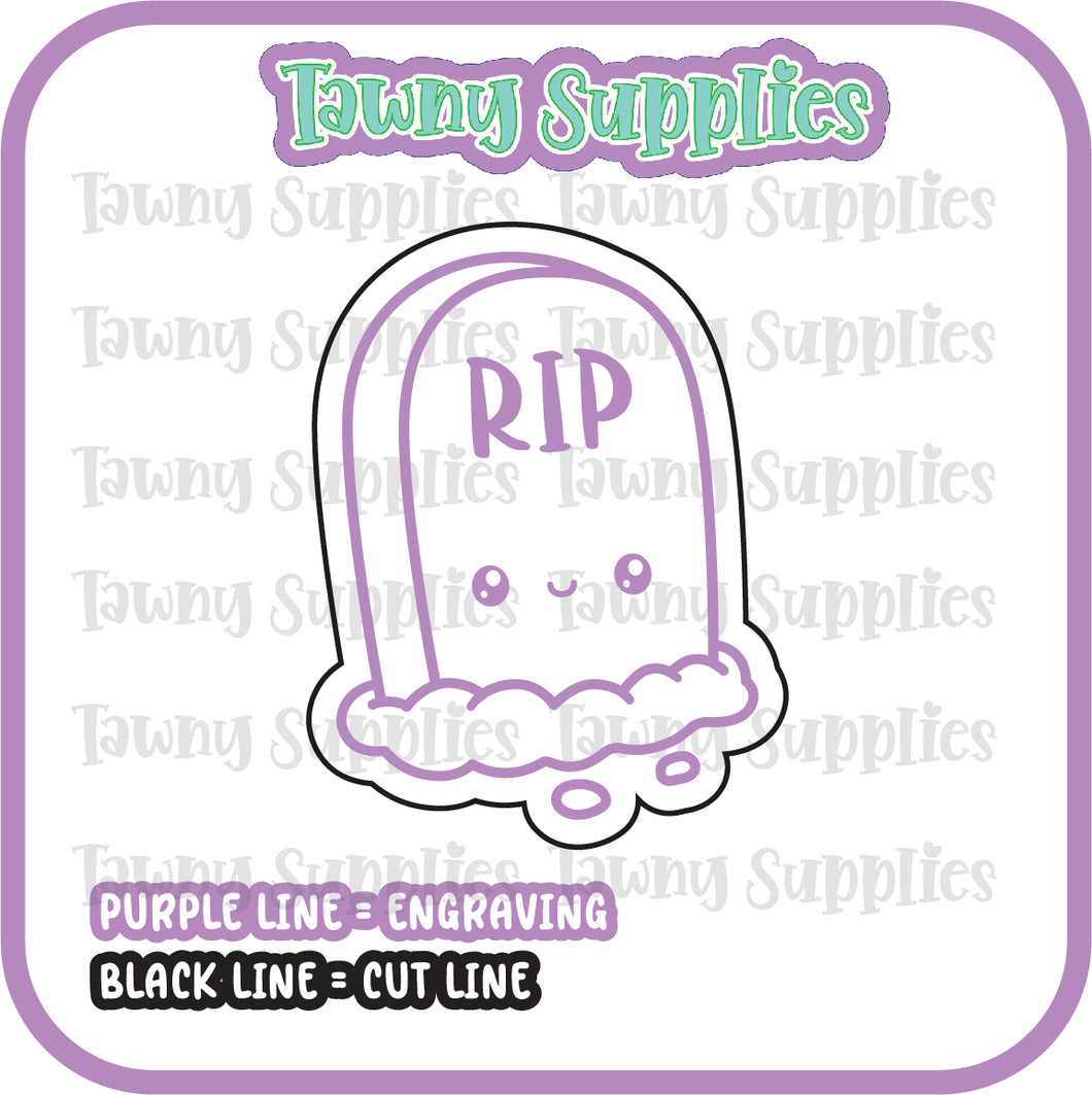 Kawaii Tomb Stone Acrylic Blank