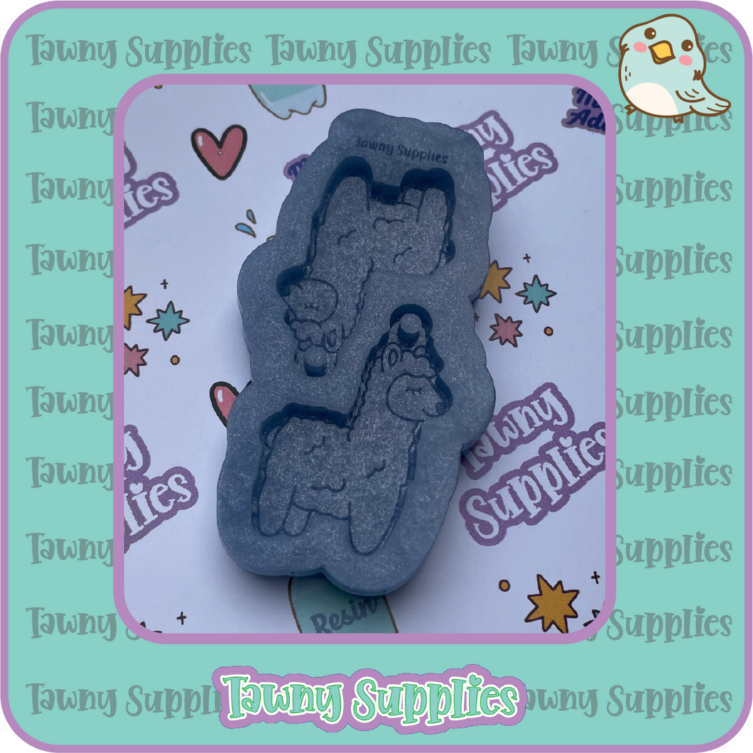 Mama Llama Earring Mould, 3mm Thick