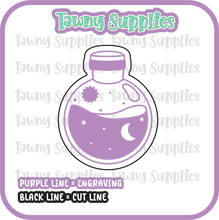Load image into Gallery viewer, Moon Potion Bottle Acrylic Blank
