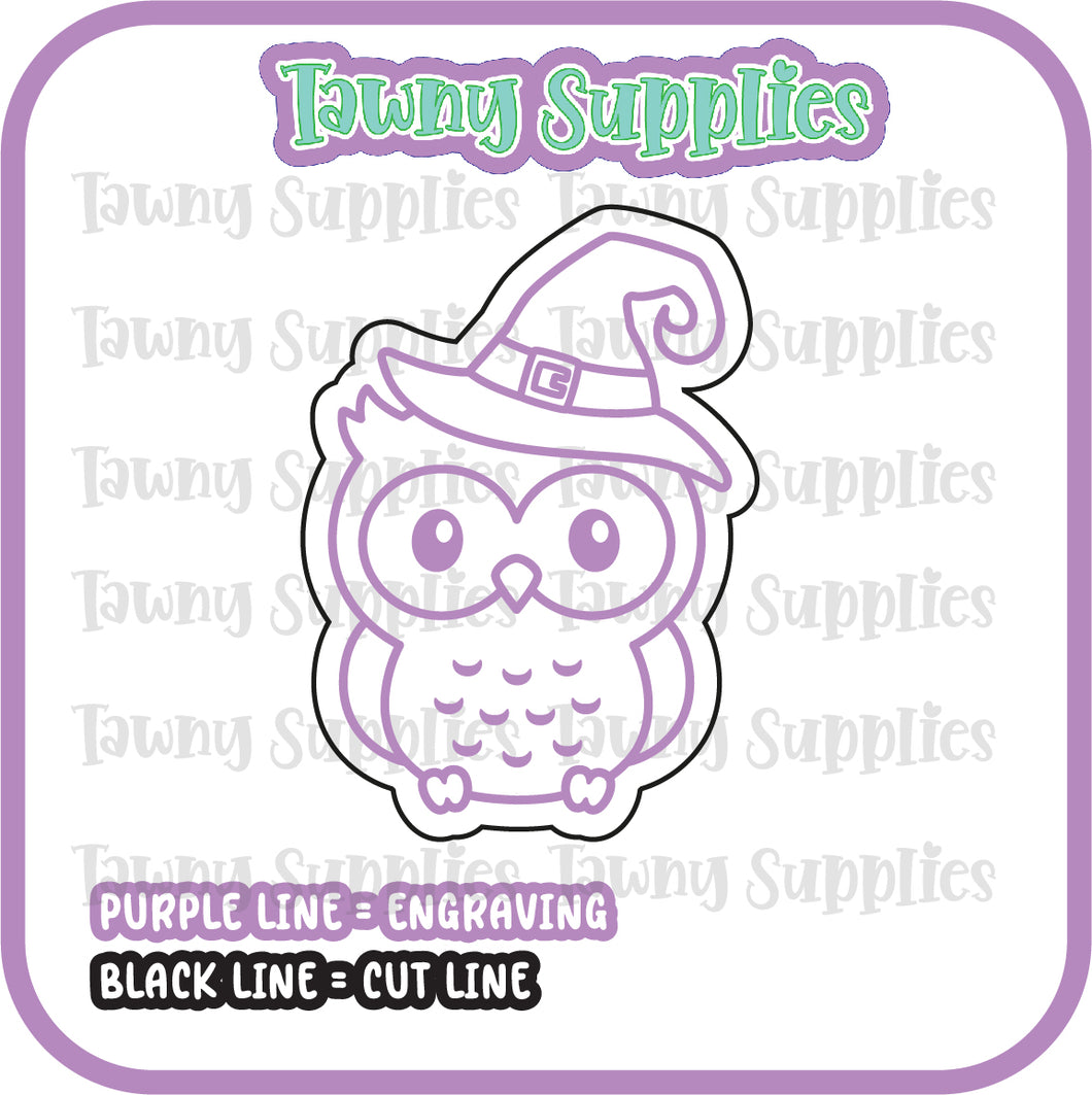 Owl Witch Acrylic Blank