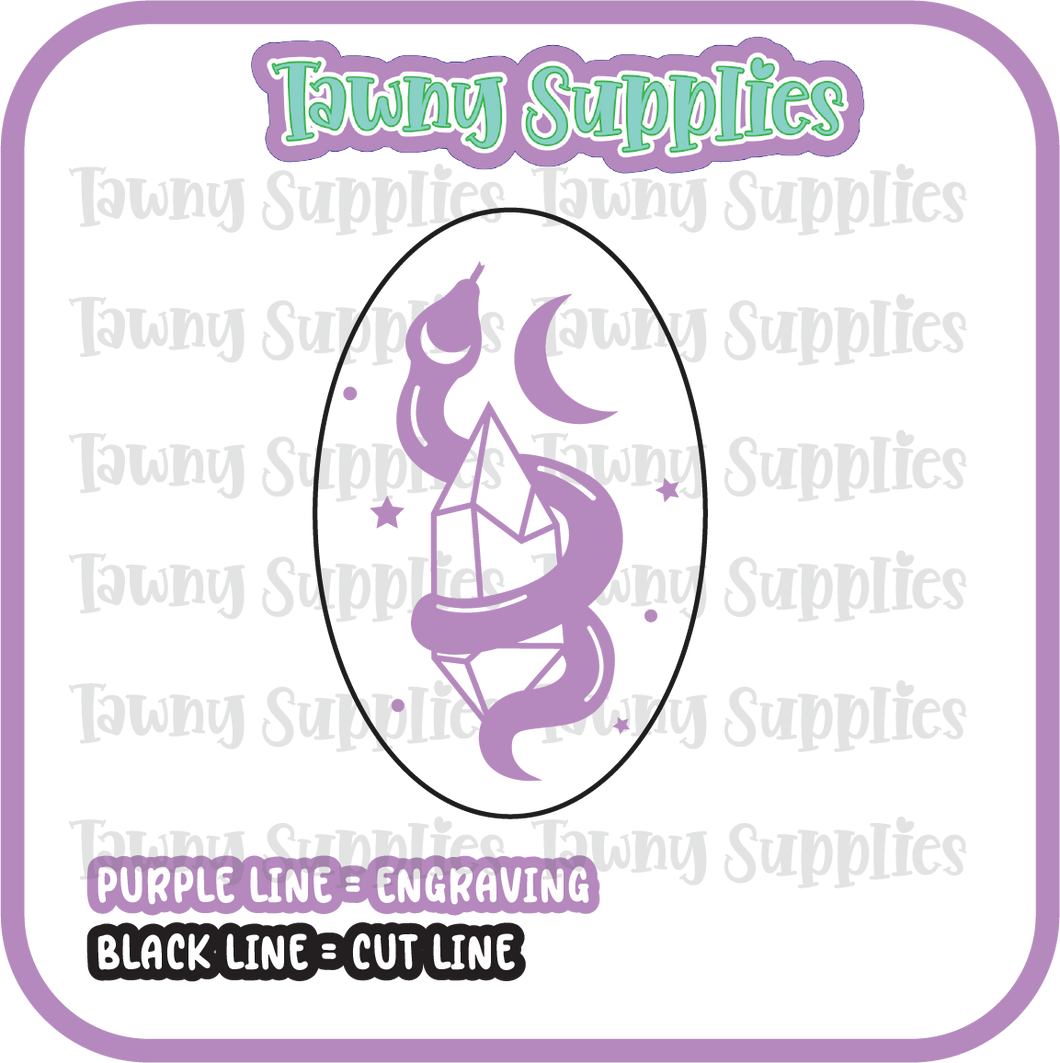 Snake Charms Acrylic Blank