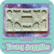 Load image into Gallery viewer, Spooky Christmas Palette Mould, 3mm Thick
