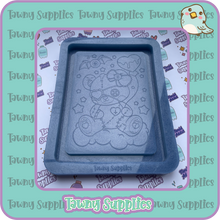 Load image into Gallery viewer, Patchwork Teddy Trinket Tray Mould, 10mm Thick
