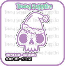 Load image into Gallery viewer, Xmas Skull Sonch Acrylic Blank
