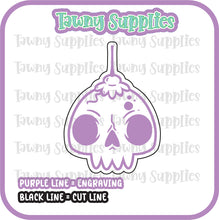 Load image into Gallery viewer, Xmas Skull Bauble Sonch Acrylic Blank
