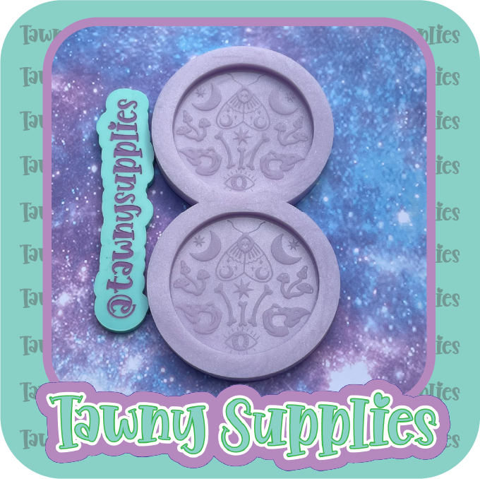 Witchy Earring/ Cab Mould, 3mm Thick