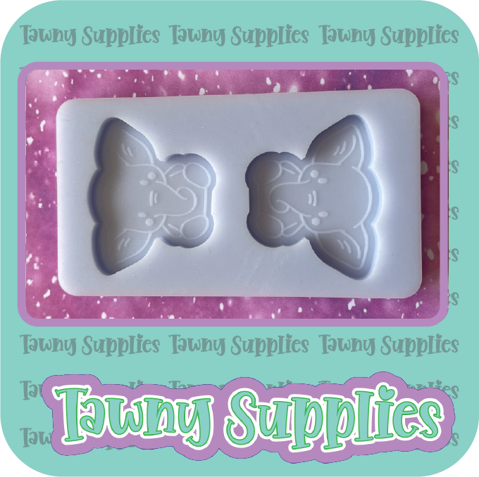 Baby Elephant Earring/ Cab Mould, 3mm Thick