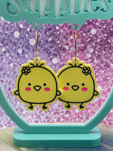 Load image into Gallery viewer, Baby Chick Acrylic Earrings
