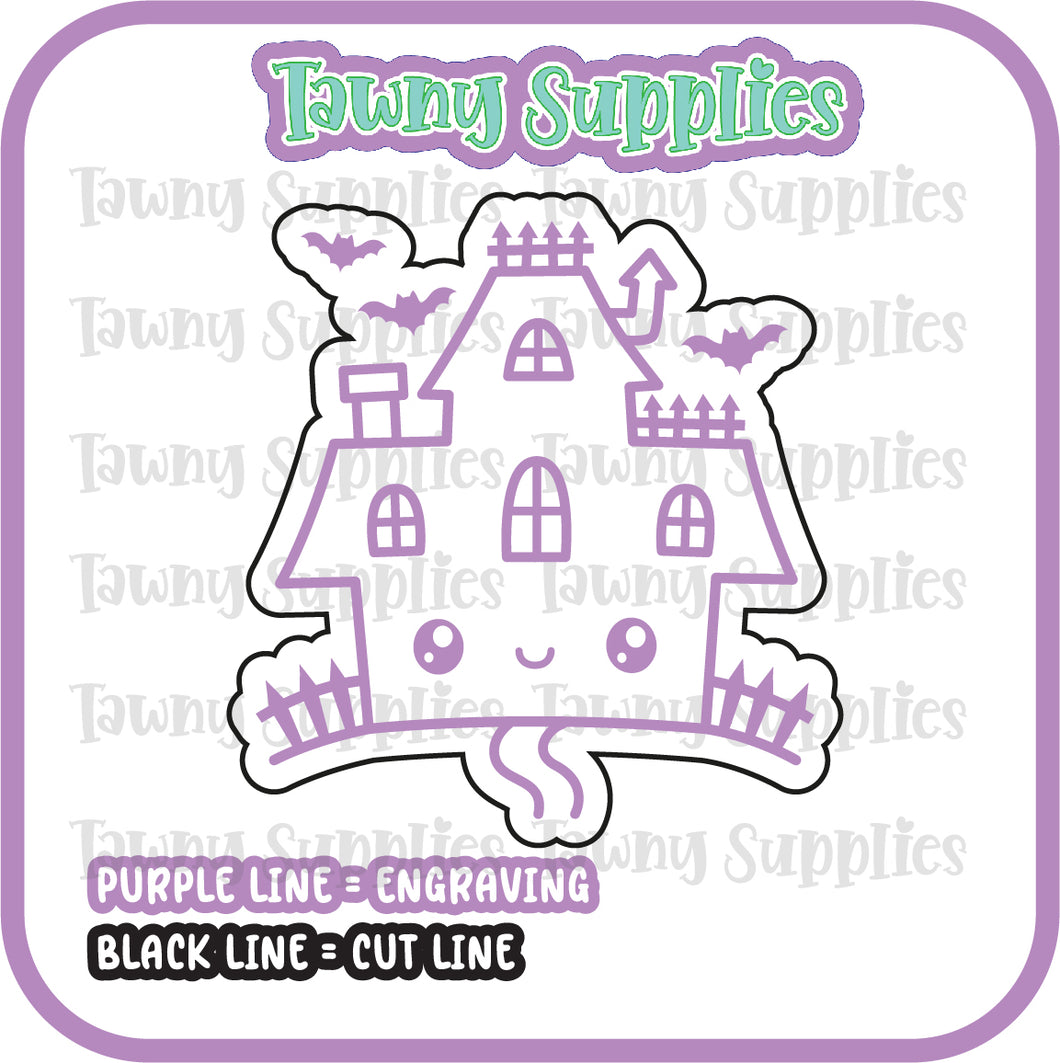 Kawaii Spooky House Acrylic Blank