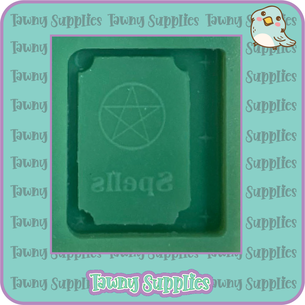 Mini Spell Book Shaker Palette Mould, 6mm Thick