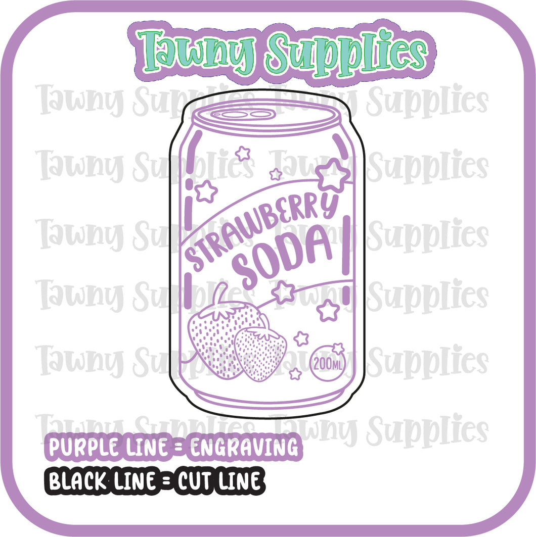 Kawaii Soda Cans 5 Acrylic Blank