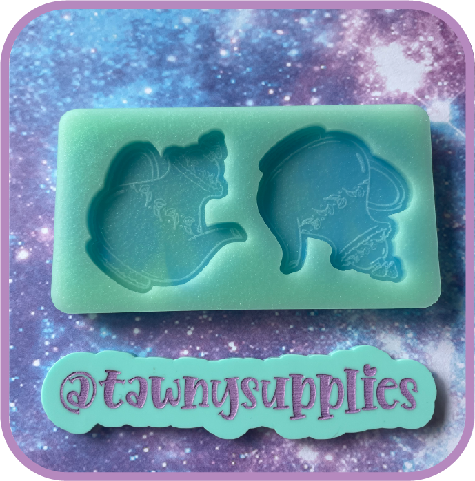 Teapot Cottagecore Earring/ Cab Mould, 3mm Thick